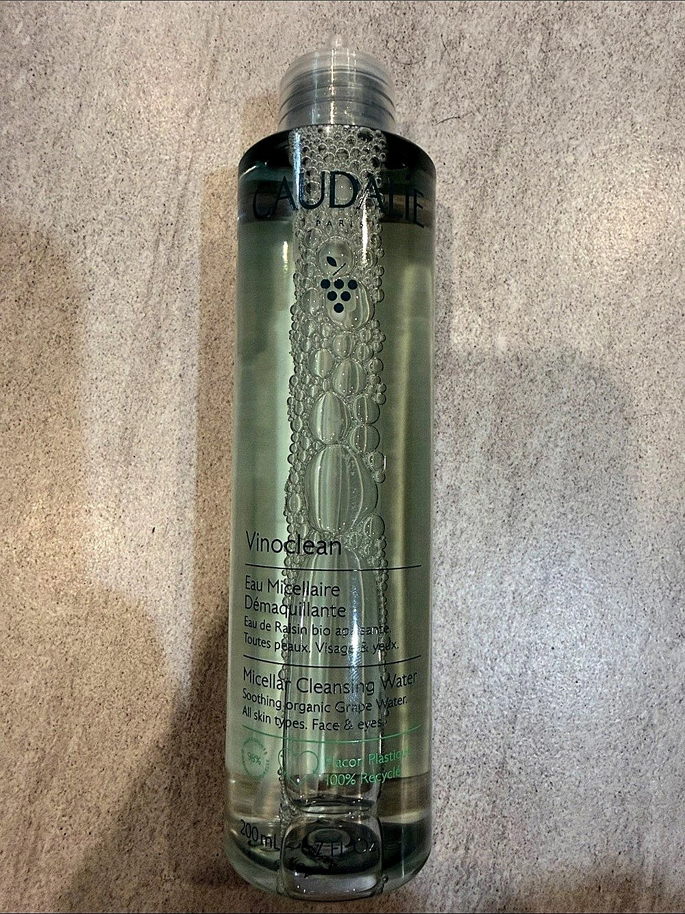 Caudalie Vinoclean Micellar Cleansing Water 200ml BROKEN CAP
